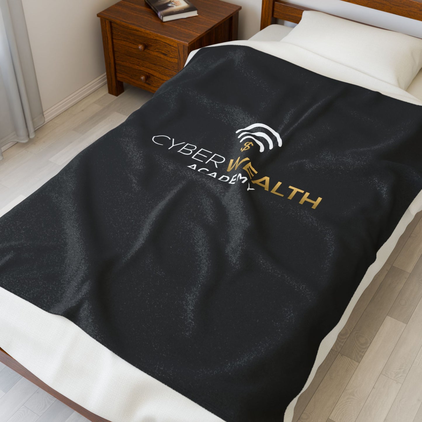 Luxurious Velveteen Plush Blanket for Cozy Nights, Soft Throw Blanket, Cyber Wealth Academy Gift, Perfect for Home Décor, Snuggle Up