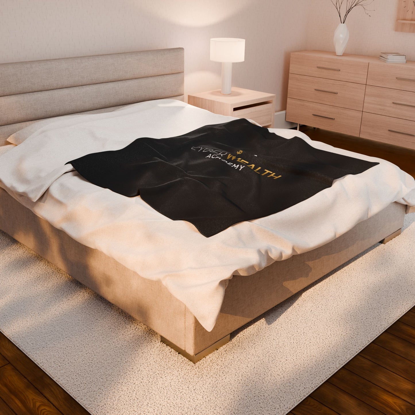 Luxurious Velveteen Plush Blanket for Cozy Nights, Soft Throw Blanket, Cyber Wealth Academy Gift, Perfect for Home Décor, Snuggle Up