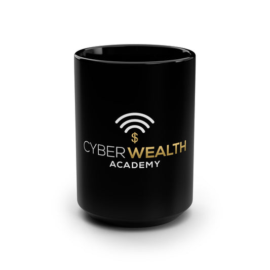 Cyber Wealth Academy Black Mug | Perfect for Entrepreneurs & Coffee Lovers | Gift for Business Owners, Motivational Mug, 15oz Coffee [...]